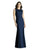 Dessy Collection - 3015 Sleeveless Lace and Crepe Dress In Blue
