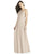 Dessy Collection - 3017 Scalloped Lace Bodice Halter Long Gown In Neutral