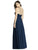 Dessy Collection - 3017 Scalloped Lace Bodice Halter Long Gown In Blue