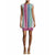 Donna Morgan - D3190M Cap Sleeve Mixed Print Dress in Green and Multi-Color