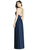 Dessy Collection - 3019 Vneck Crisscross Back Chiffon Dress In Blue