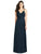 Dessy Collection - 3021 Sleeveless V-neck Lux Chiffon A-line Dress In Blue