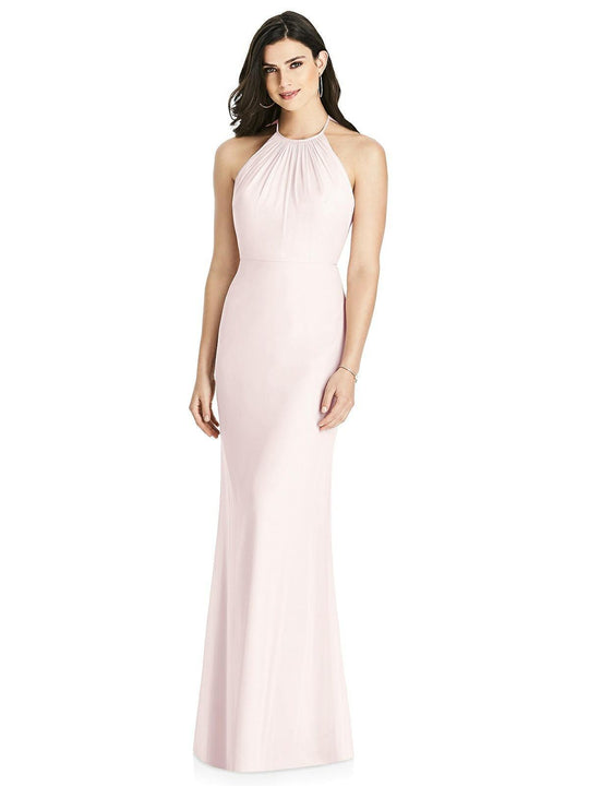 Dessy Collection - 3022 Ruffled Crisscross Back Dress In Pink