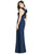 Dessy Collection - 3022 Ruffled Crisscross Back Dress In Blue