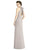 Jy - Jenny Yoo - JY538 High Halter Ribbon Accented Trumpet Gown In Neutral