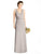 Jy - Jenny Yoo - JY540 Flounce Ribbon Back V-Neck Long Gown In Neutral