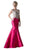 Cinderella Divine - 8990 Jewel Beaded Illusion Bodice Mermaid Gown In Red