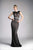 Cinderella Divine - 8995 Sequined Jewel Sheath Evening Dress In Black