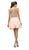 Dancing Queen - 8997 Crystal Beaded V-Neck Chiffon Prom Dress In Orange