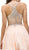 Dancing Queen - 8997 Crystal Beaded V-Neck Chiffon Prom Dress In Orange
