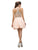 Dancing Queen 8997 Crystal Beaded V-Neck Chiffon A-Line Dress in Orange