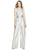 Dessy Collection - SOHO-JPTWIST Convertible Wrap Plunging V-Neck Jumpsuit In Silver