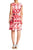 Taylor - 9793M Cap Sleeve Aquarelle Rose Print Dress In Pink and Floral