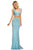 Sherri Hill - 52686 Two Piece Beaded Scoop Neck Fitted Dress In Blue