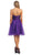 May Queen - Straight-Across Bejeweled Tulle Cocktail Dress