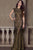 Classy Lace Long Prom Dress with Scallop Edged Open Back 90676