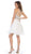 May Queen - MQ1643 Lace Applique Jewel Neck Sleeveless Cocktail Dress In White
