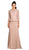 May Queen - Laced Illusion Bateau Peplum Evening Dress
