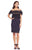 Tadashi Shoji - Feathered Lace Cocktail Dress In Black