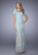 La Femme - 21703 Lace Illusion Bateau Sheath Dress In Green