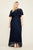 Tadashi Shoji - Lace Ruffled Sheath Dress In Blue