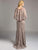 Lara Dresses - Ornate Caped Bateau Sheath LongEvening Gown 33235, Pink