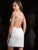 Scala - 48782 Fitted String Strapped Sequin Cocktail Dress In White