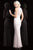 Scala - 48783 Sequin Jewel Sheath Dress in White and Pink