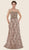 Rina Di Montella - RD2627 Strapless Lace Sweetheart A-line Gown in Pink and Gold