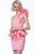 Jovani - 1400 One Shoulder Peplum Sheath Cocktail Dress  In Pink