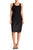 Betsey Johnson - FM03K08 Scoop Neck Embroidered Sheath Dress In Black