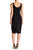 Betsey Johnson - FM03K08 Scoop Neck Embroidered Sheath Dress In Black