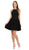 Poly USA - 9009 Fitted Embellished Neckline A-Line Cocktail Dress
