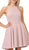 Poly USA - 9009 Fitted Embellished Neckline A-Line Cocktail Dress