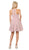 Poly USA - 9009 Fitted Embellished Neckline A-Line Cocktail Dress