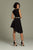 90201 Embellished Jewel Neck Asymmetric Cocktail Dress