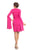 Johnathan Kayne - 9021 Split Bell Sleeves Short Fitted Dress In Pink