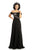 Johnathan Kayne - 9023 Versatile Beaded Off Shoulder Jumpsuit In Black
