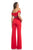 Johnathan Kayne - 9023 Versatile Beaded Off Shoulder Jumpsuit In Red