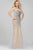 Beaded Sheer Neckline Prom Dress JVN33693