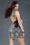 Jewel Embroidered V-neck Sheath Dress JVN90308