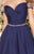 Tarik Ediz - Ruched Cocktail Dress 90380 in Blue