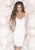 Tarik Ediz - Long Sleeves Cocktail Dress 90403 in White