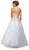 Dancing Queen - 9042 Gilded Strapless Evening Ballgown