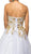 Dancing Queen - 9042 Gilded Strapless Evening Ballgown
