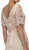 Dancing Queen - 9044 Short Sleeve Scalloped Peplum Lace Evening Dress
