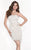 Tarik Ediz - Floral Lace Cocktail Dress 90450 in White and Pink