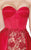 Tarik Ediz - Strapless Cocktail Dress 90452 in Red