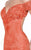 Tarik Ediz - Off Shoulder Short Dress 90455 in Orange