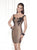 Tarik Ediz - Lace Embellished Short Dress 90456 in Black